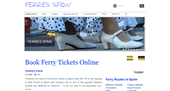 Desktop Screenshot of ferriesspain.com
